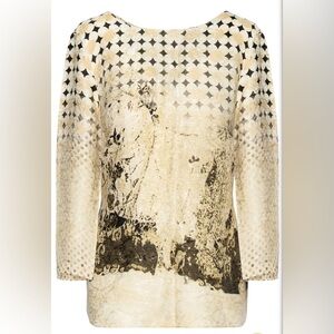 Piazza Sempione Women’s Silk Blouse Size EU 46 (US 12) Made in Italy